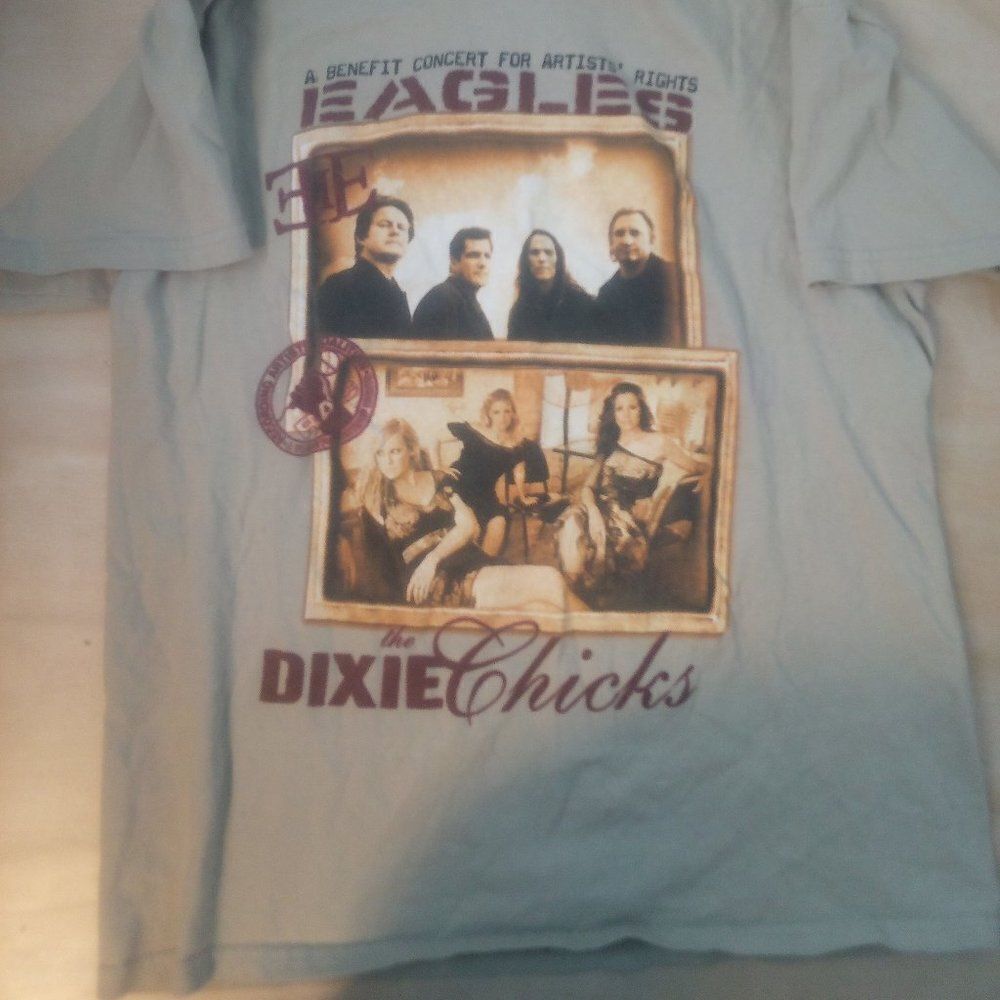Vintage Eagles Dixie Chicks Benefit Concert Tour 2003 T-Shirt View 3